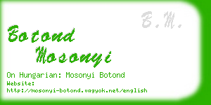 botond mosonyi business card